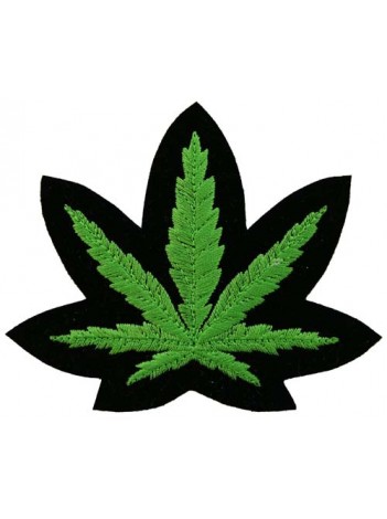 MARIJUANA THE LEAF PUNK & ROCK PATCH #02